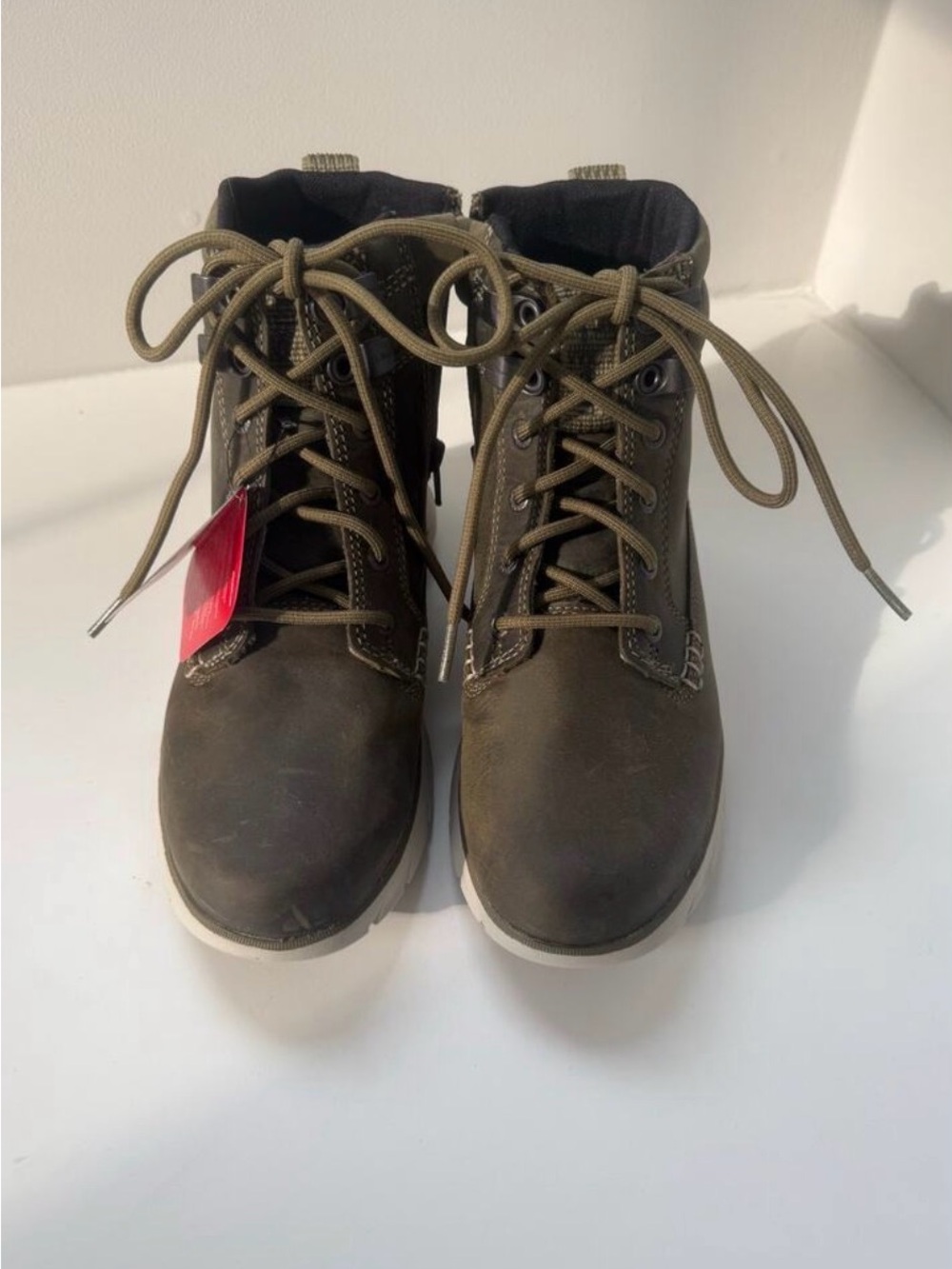 NWT LL Bean Katahdin Retro Waterproof Hiking Boots Brown Green Size 6